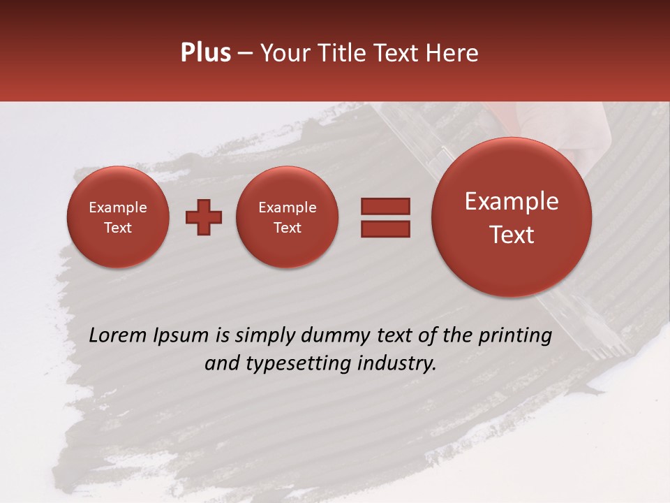 A Person With A Brush Is Laying A Piece Of Concrete PowerPoint Template