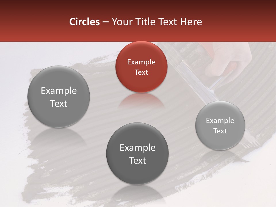 A Person With A Brush Is Laying A Piece Of Concrete PowerPoint Template
