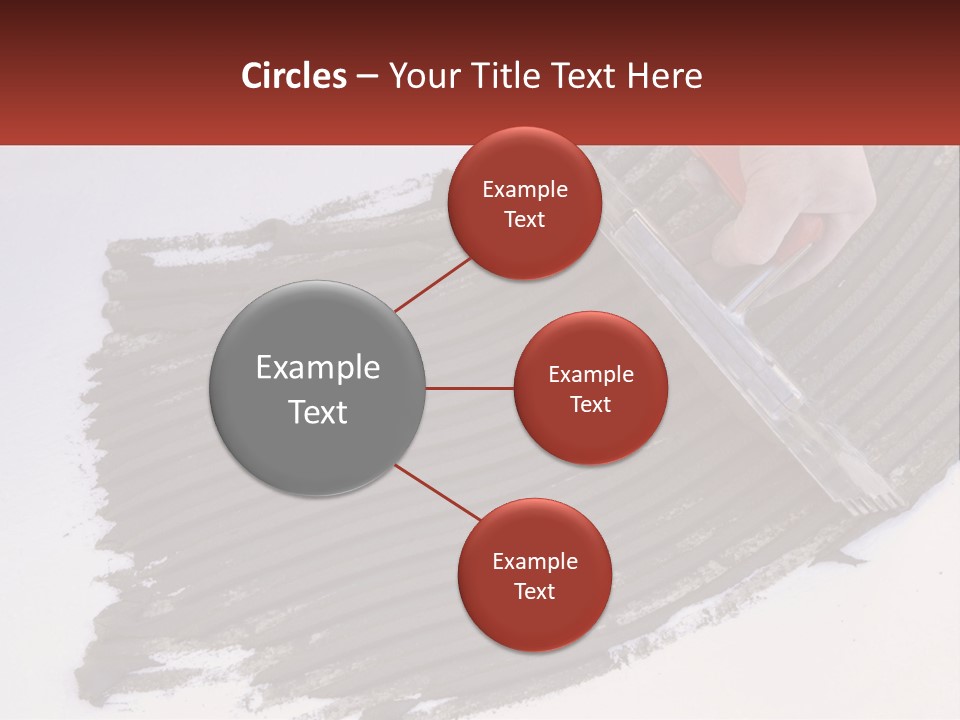 A Person With A Brush Is Laying A Piece Of Concrete PowerPoint Template