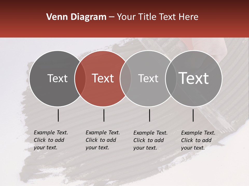 A Person With A Brush Is Laying A Piece Of Concrete PowerPoint Template