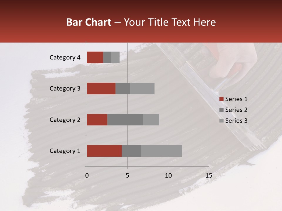 A Person With A Brush Is Laying A Piece Of Concrete PowerPoint Template