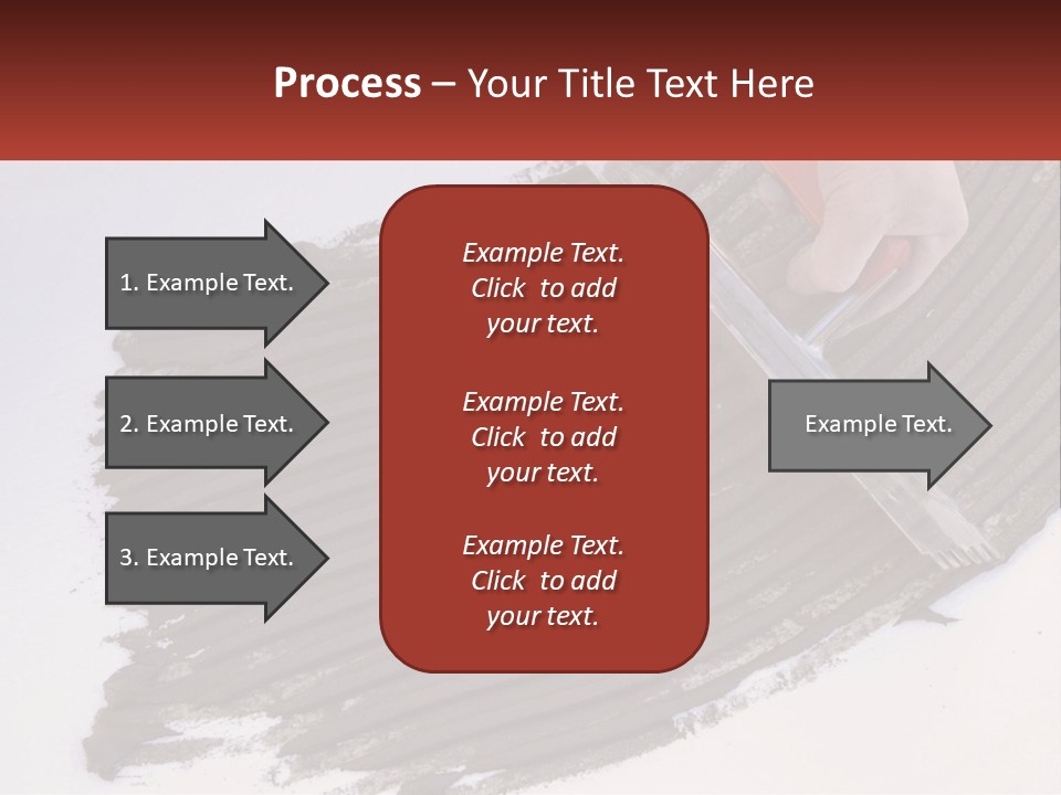 A Person With A Brush Is Laying A Piece Of Concrete PowerPoint Template