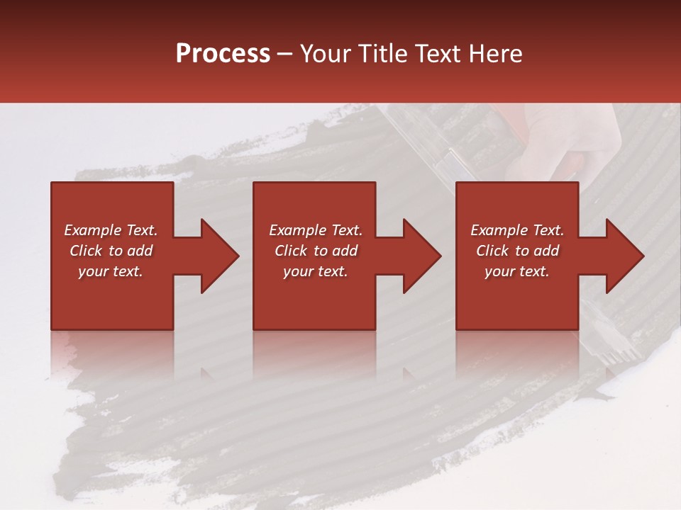 A Person With A Brush Is Laying A Piece Of Concrete PowerPoint Template