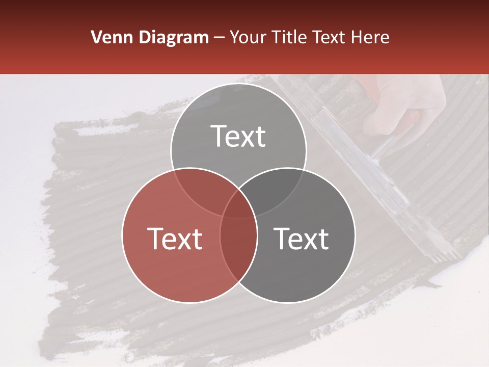 A Person With A Brush Is Laying A Piece Of Concrete PowerPoint Template