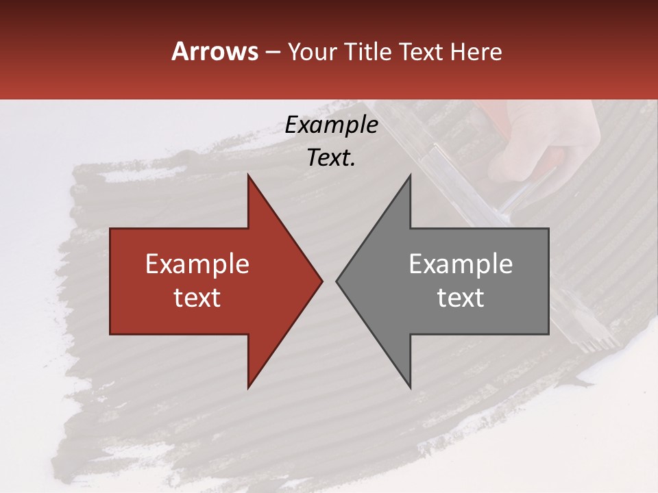 A Person With A Brush Is Laying A Piece Of Concrete PowerPoint Template