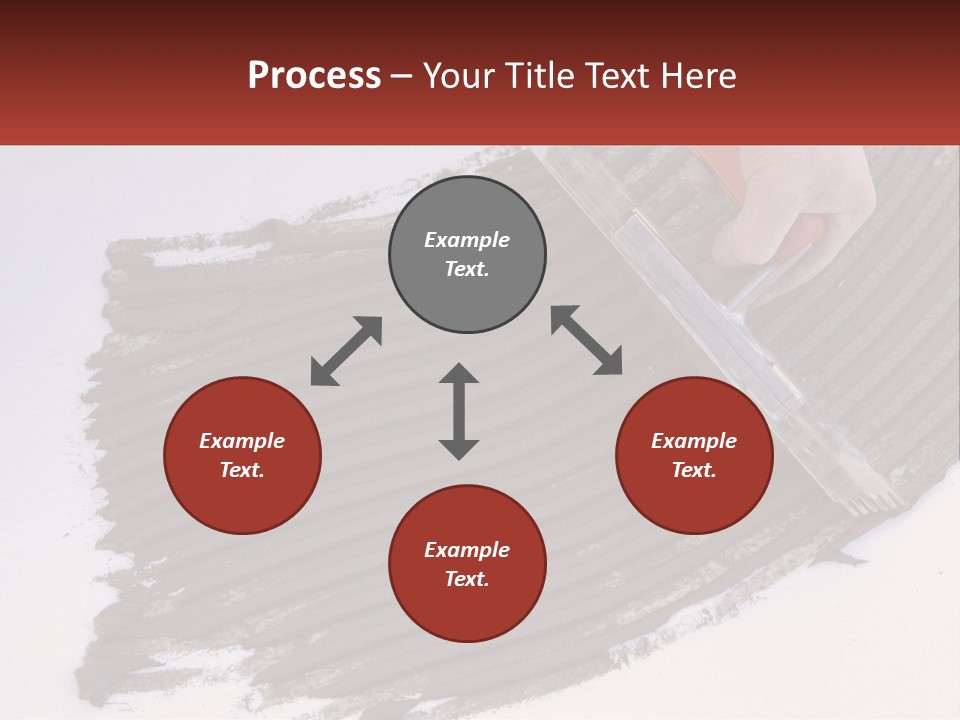 A Person With A Brush Is Laying A Piece Of Concrete PowerPoint Template