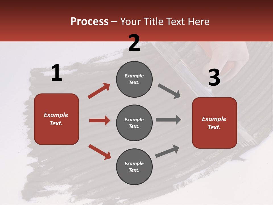 A Person With A Brush Is Laying A Piece Of Concrete PowerPoint Template