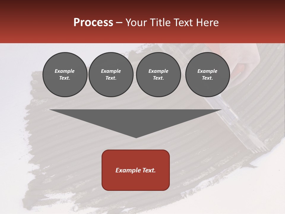 A Person With A Brush Is Laying A Piece Of Concrete PowerPoint Template