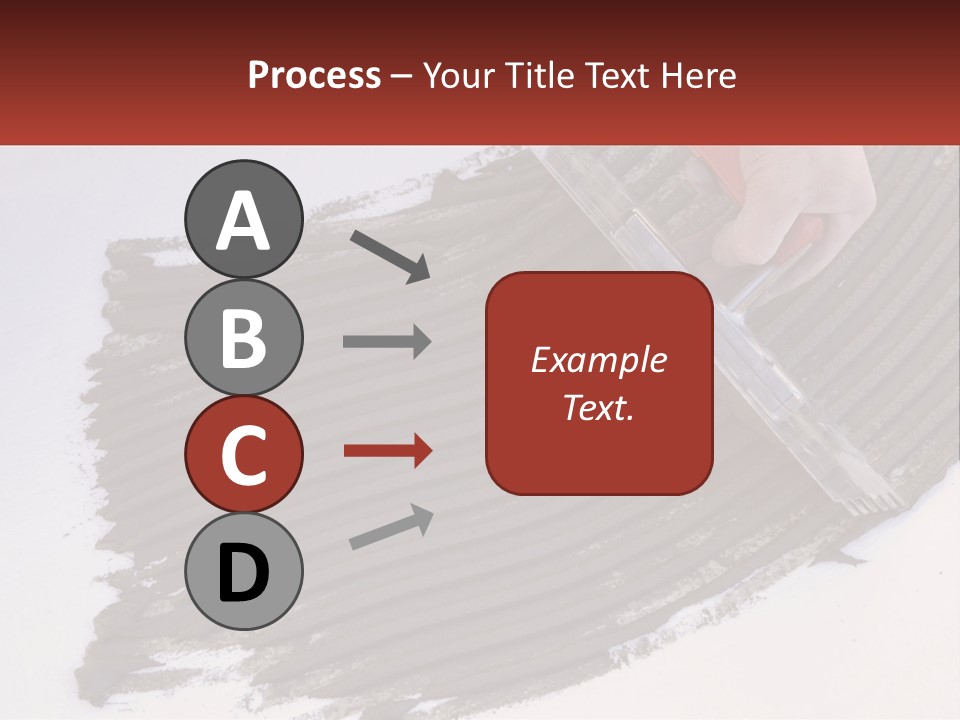 A Person With A Brush Is Laying A Piece Of Concrete PowerPoint Template