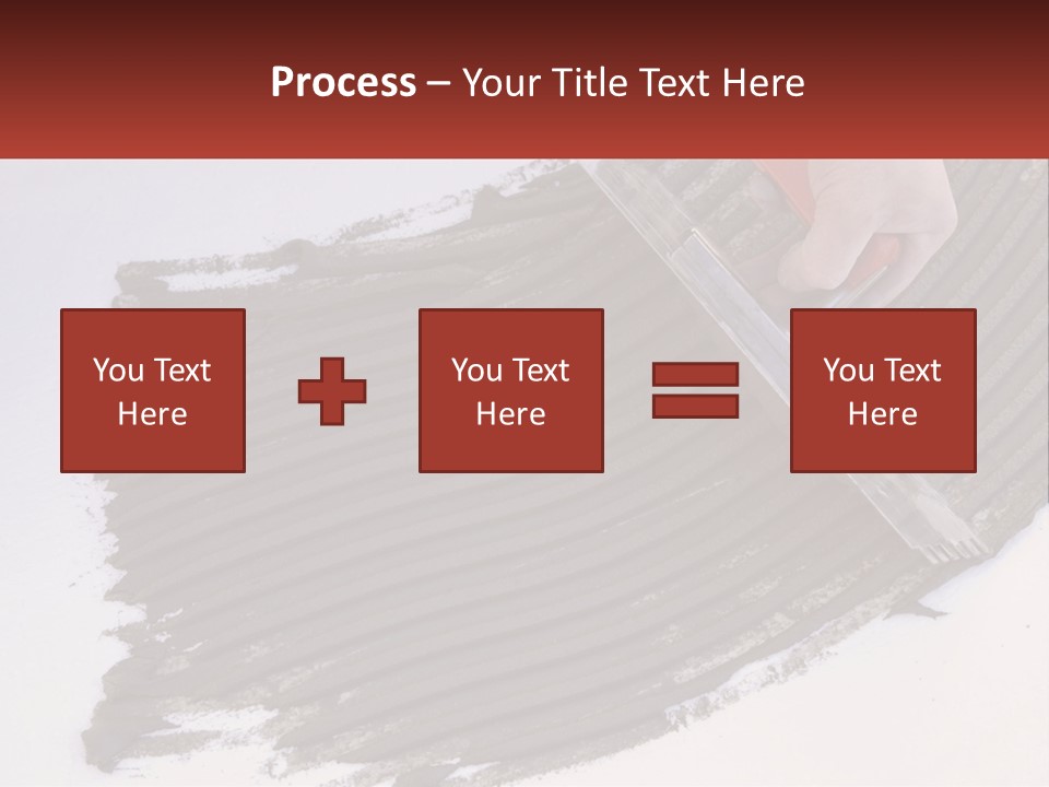 A Person With A Brush Is Laying A Piece Of Concrete PowerPoint Template