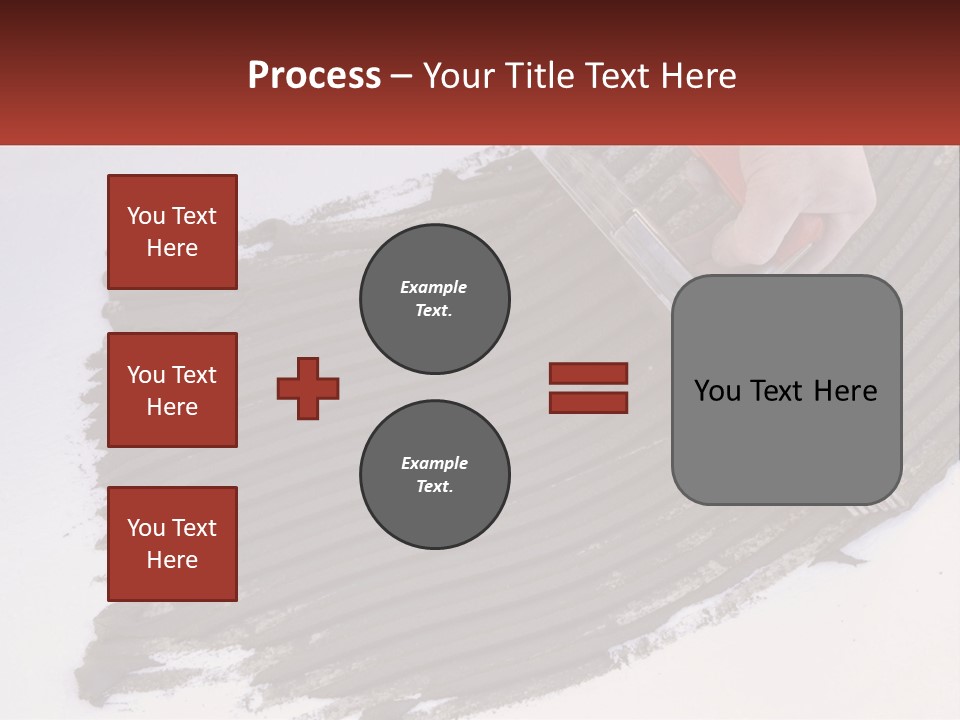 A Person With A Brush Is Laying A Piece Of Concrete PowerPoint Template