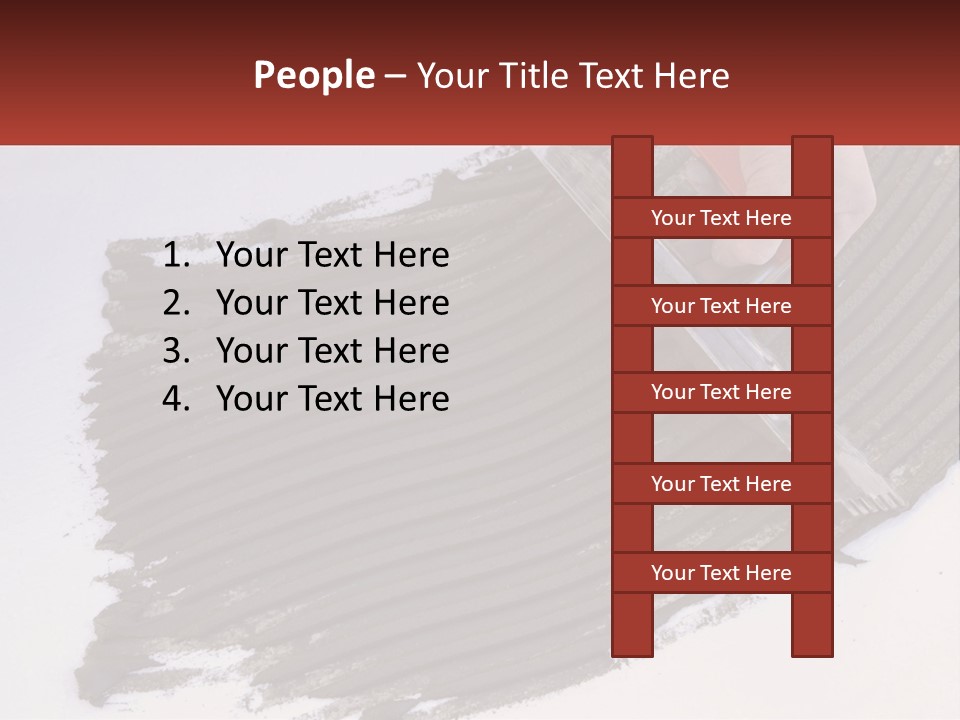 A Person With A Brush Is Laying A Piece Of Concrete PowerPoint Template