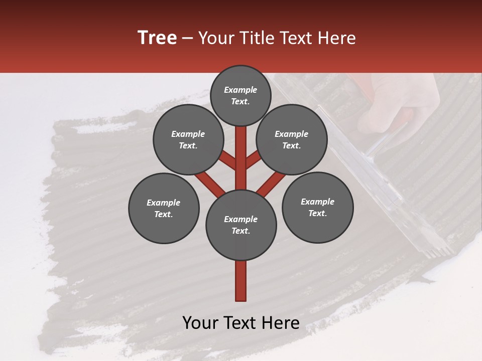 A Person With A Brush Is Laying A Piece Of Concrete PowerPoint Template
