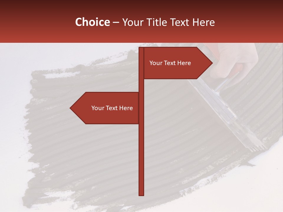 A Person With A Brush Is Laying A Piece Of Concrete PowerPoint Template