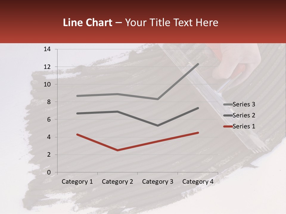 A Person With A Brush Is Laying A Piece Of Concrete PowerPoint Template