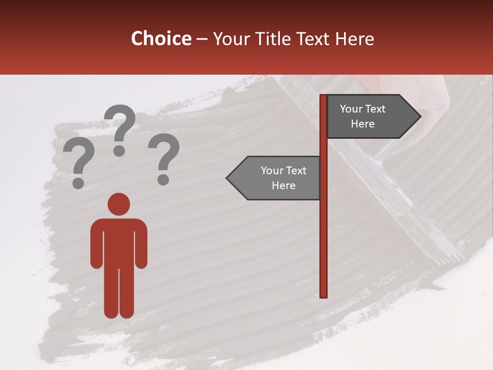 A Person With A Brush Is Laying A Piece Of Concrete PowerPoint Template