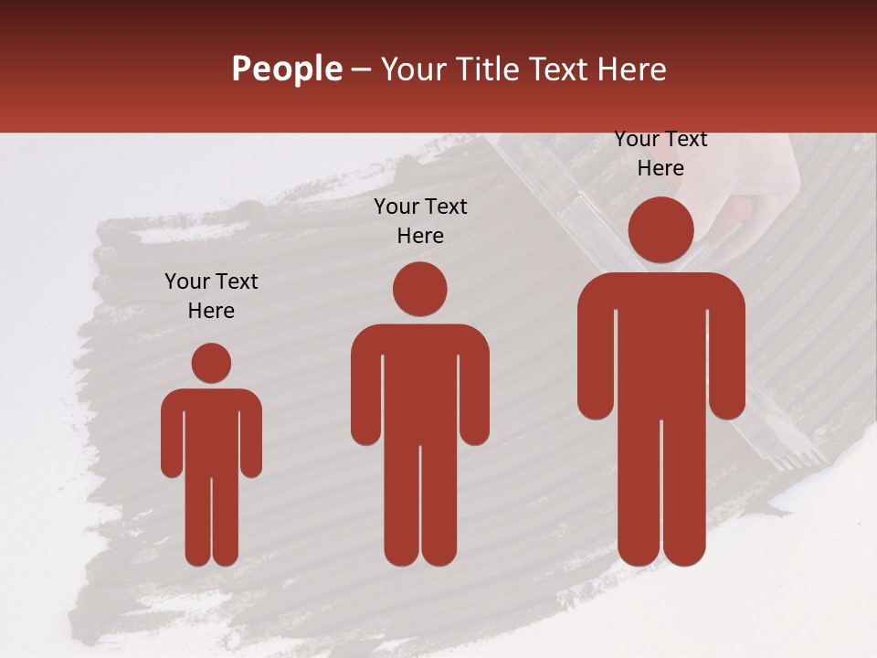 A Person With A Brush Is Laying A Piece Of Concrete PowerPoint Template