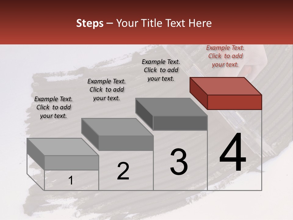 A Person With A Brush Is Laying A Piece Of Concrete PowerPoint Template