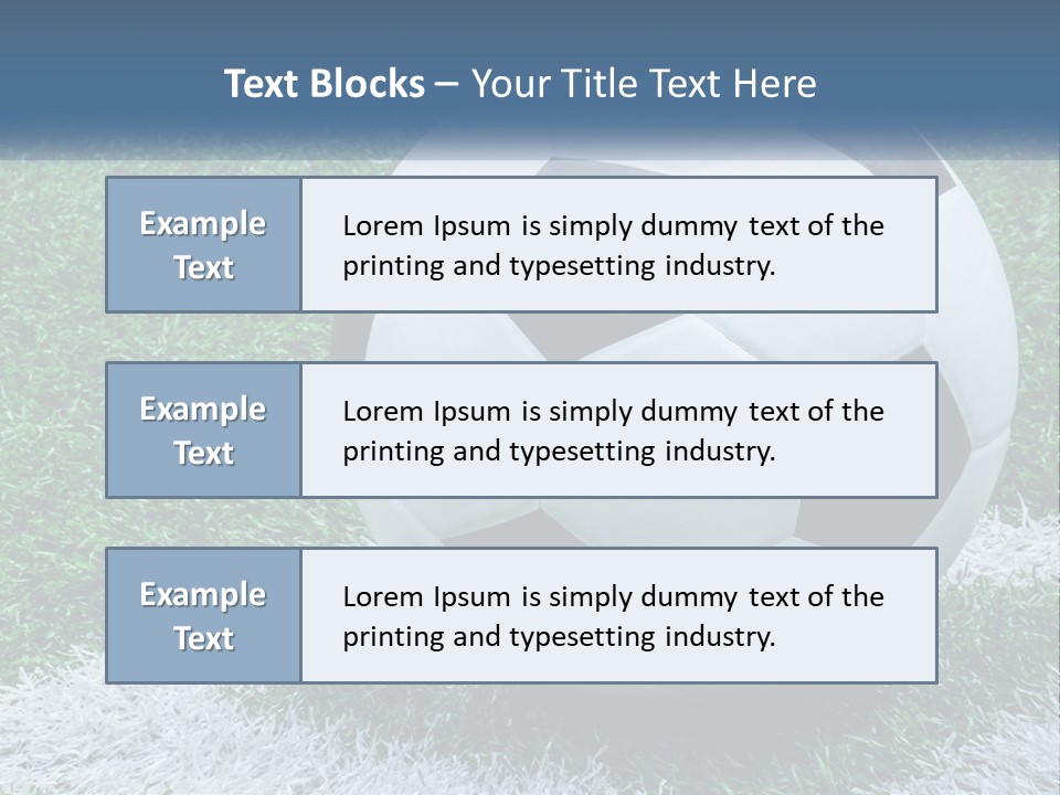 A Soccer Ball Sitting On Top Of A Lush Green Field PowerPoint Template