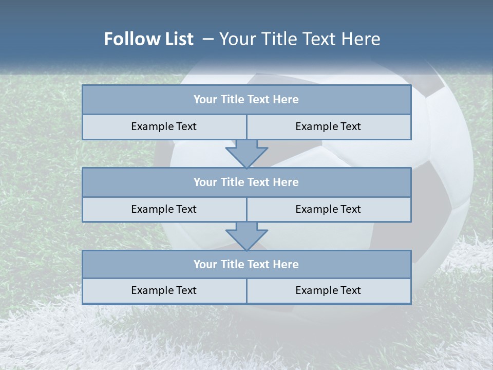 A Soccer Ball Sitting On Top Of A Lush Green Field PowerPoint Template