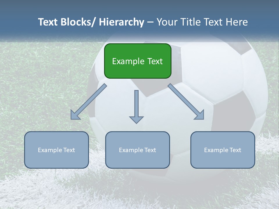 A Soccer Ball Sitting On Top Of A Lush Green Field PowerPoint Template