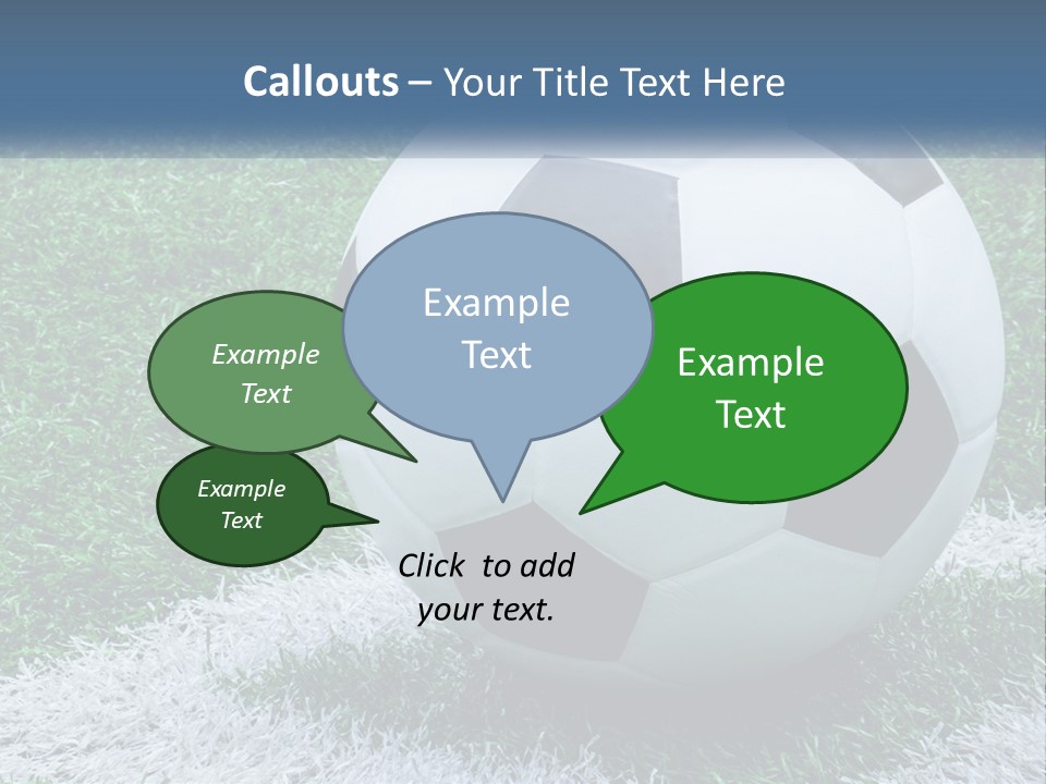 A Soccer Ball Sitting On Top Of A Lush Green Field PowerPoint Template