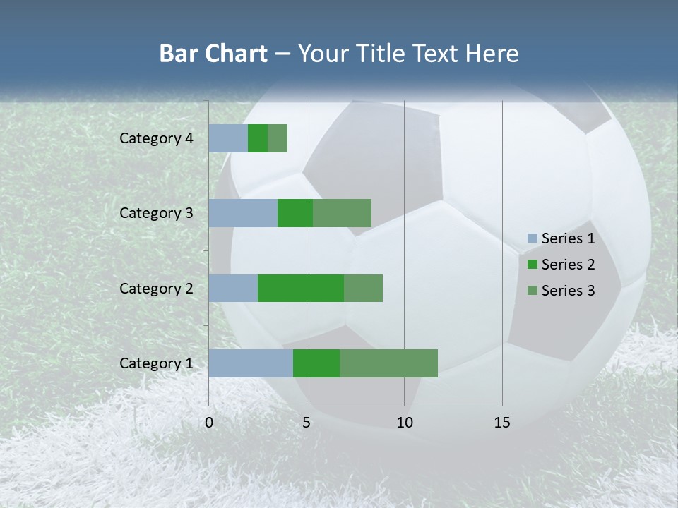 A Soccer Ball Sitting On Top Of A Lush Green Field PowerPoint Template