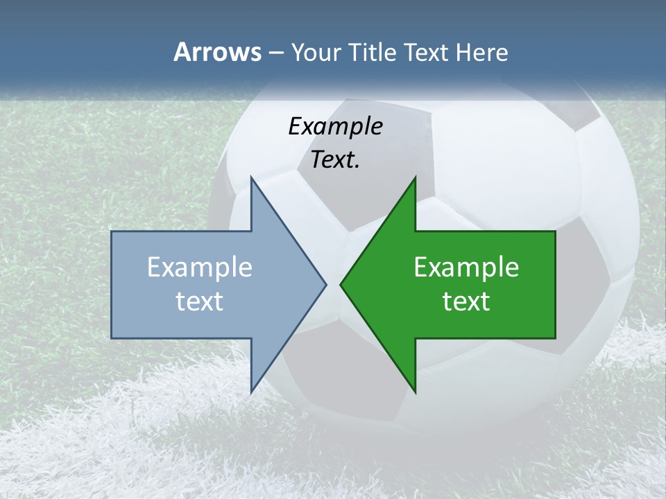 A Soccer Ball Sitting On Top Of A Lush Green Field PowerPoint Template