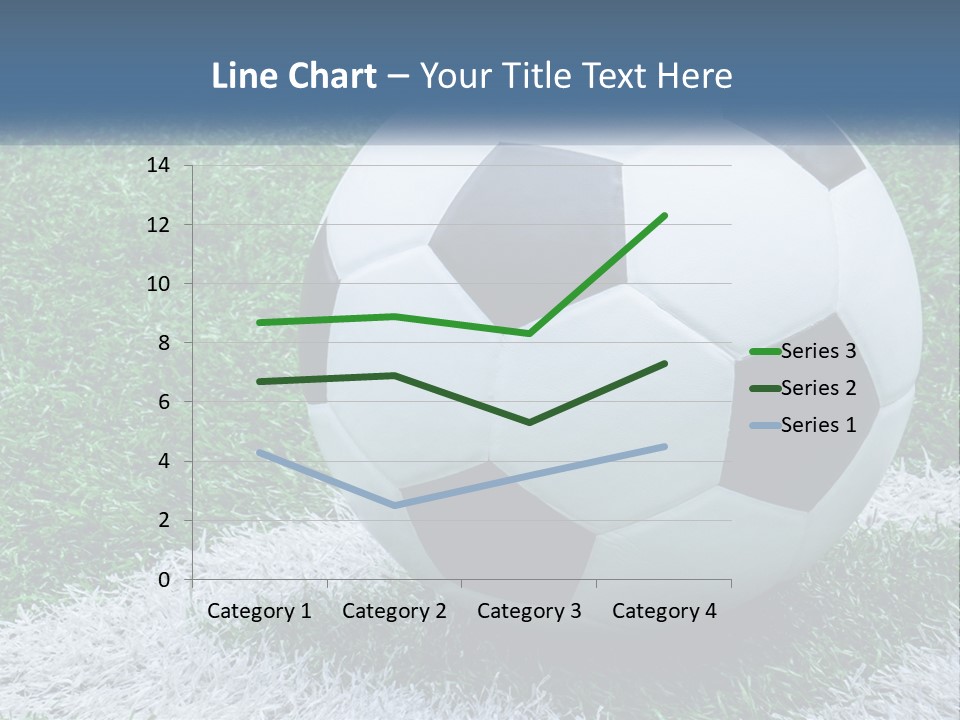 A Soccer Ball Sitting On Top Of A Lush Green Field PowerPoint Template