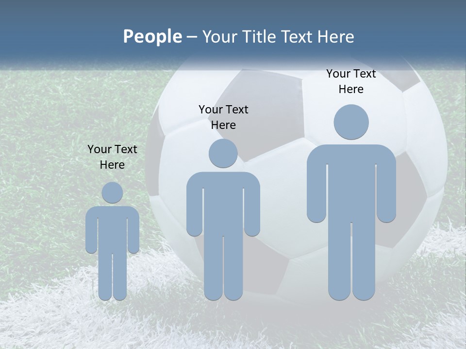 A Soccer Ball Sitting On Top Of A Lush Green Field PowerPoint Template