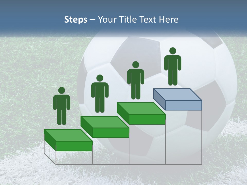 A Soccer Ball Sitting On Top Of A Lush Green Field PowerPoint Template
