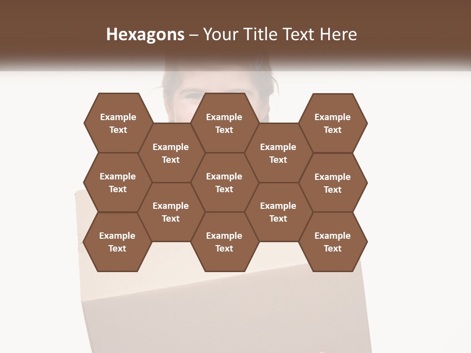 A Little Girl Holding A Box With A Smile On Her Face PowerPoint Template