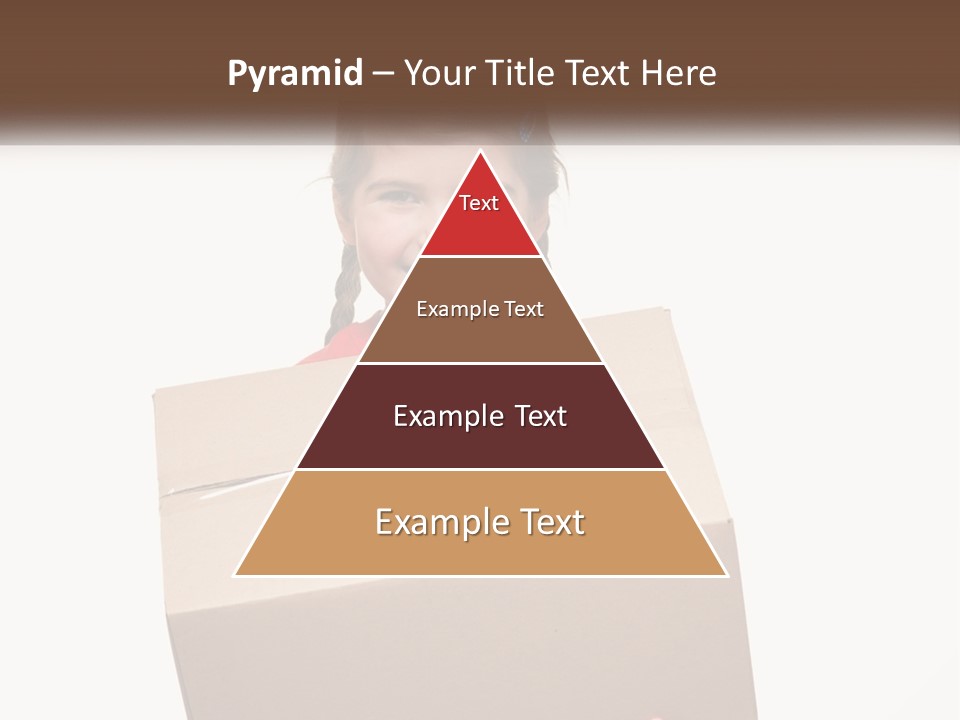A Little Girl Holding A Box With A Smile On Her Face PowerPoint Template