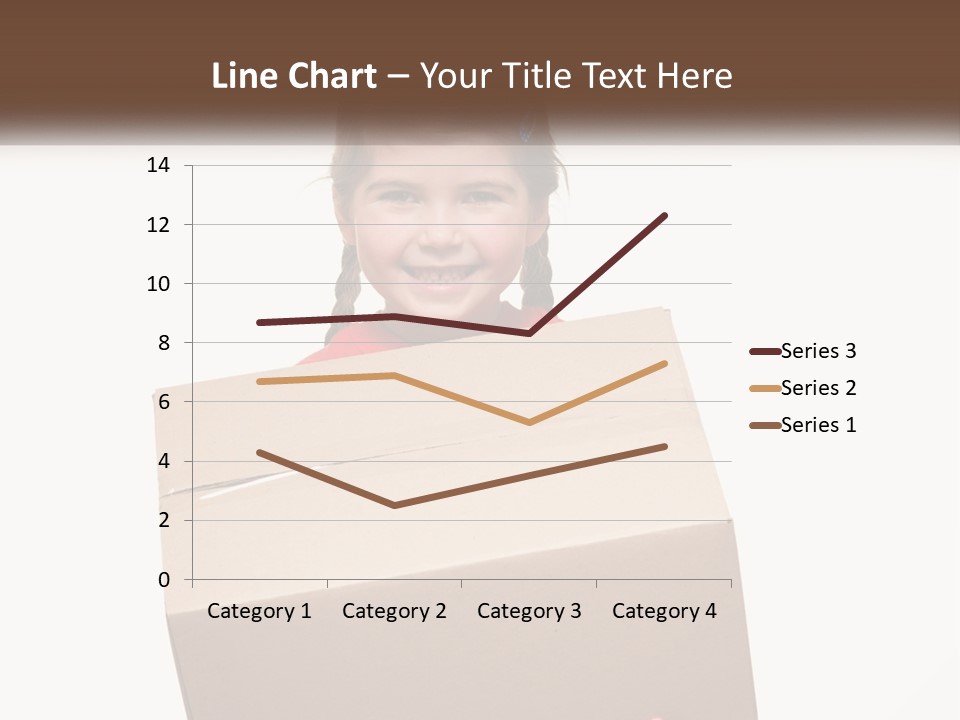 A Little Girl Holding A Box With A Smile On Her Face PowerPoint Template
