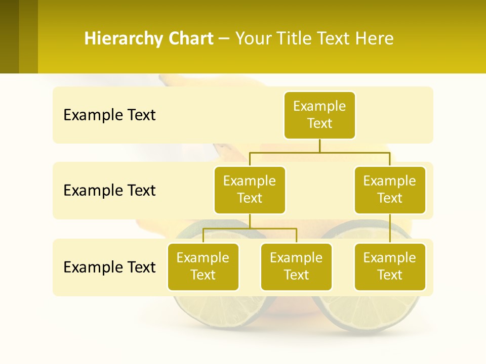 A Lemon And Lime Slice On A White Background PowerPoint Template