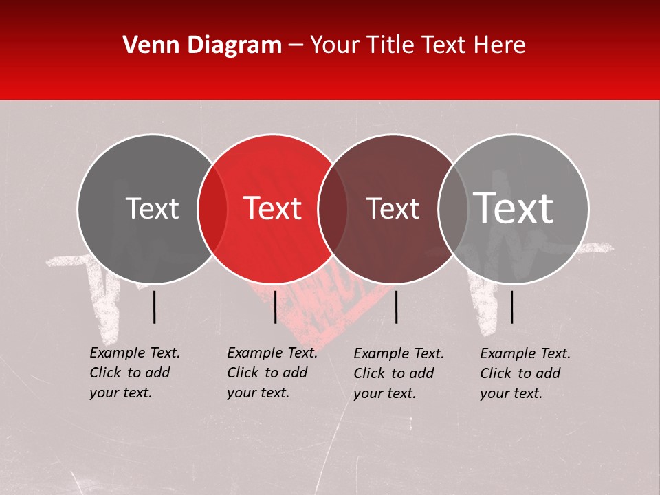A Red Heart On A Blackboard With A Red Stethoscope PowerPoint Template