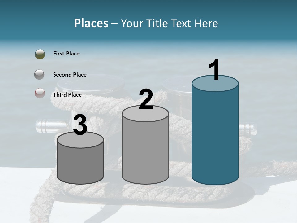 A Rope On The Side Of A Boat In The Water PowerPoint Template