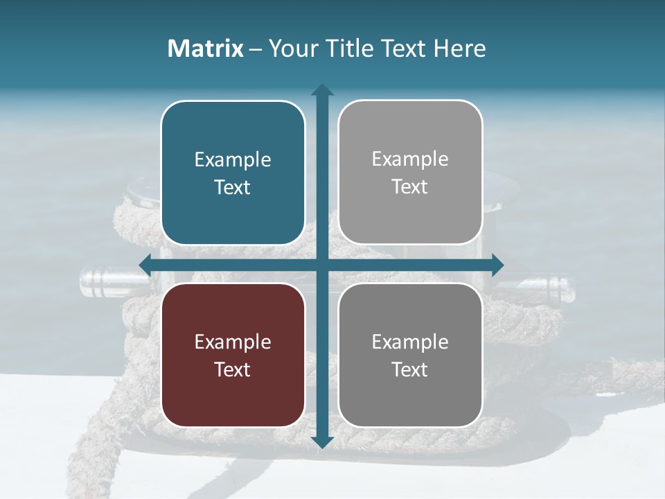A Rope On The Side Of A Boat In The Water PowerPoint Template