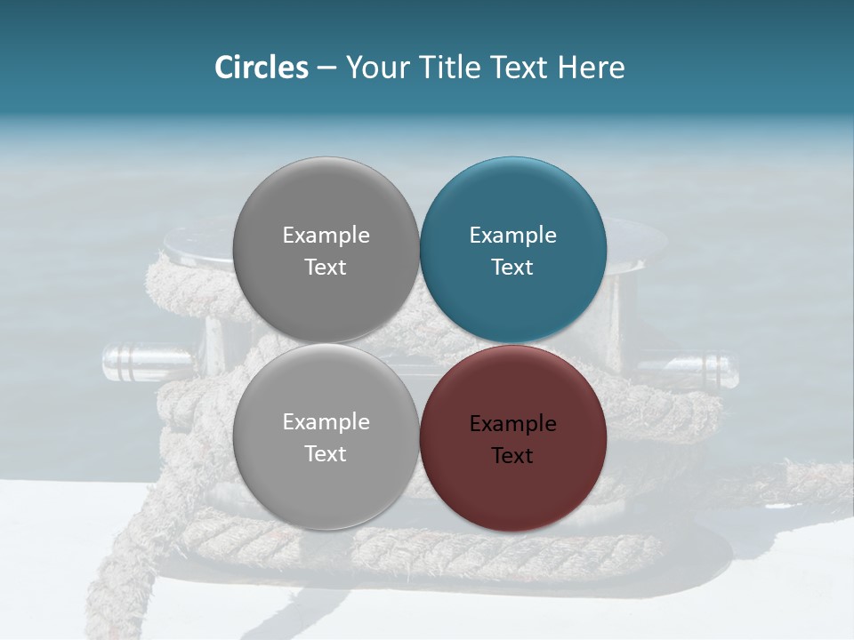 A Rope On The Side Of A Boat In The Water PowerPoint Template