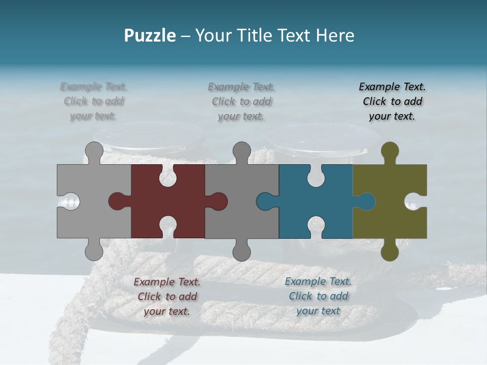 A Rope On The Side Of A Boat In The Water PowerPoint Template