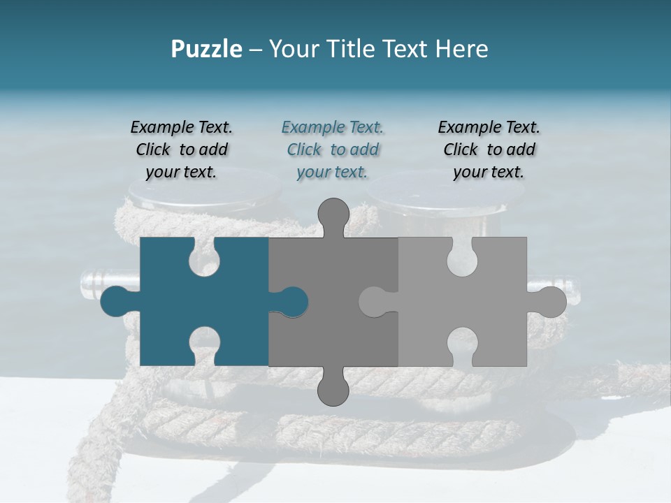 A Rope On The Side Of A Boat In The Water PowerPoint Template