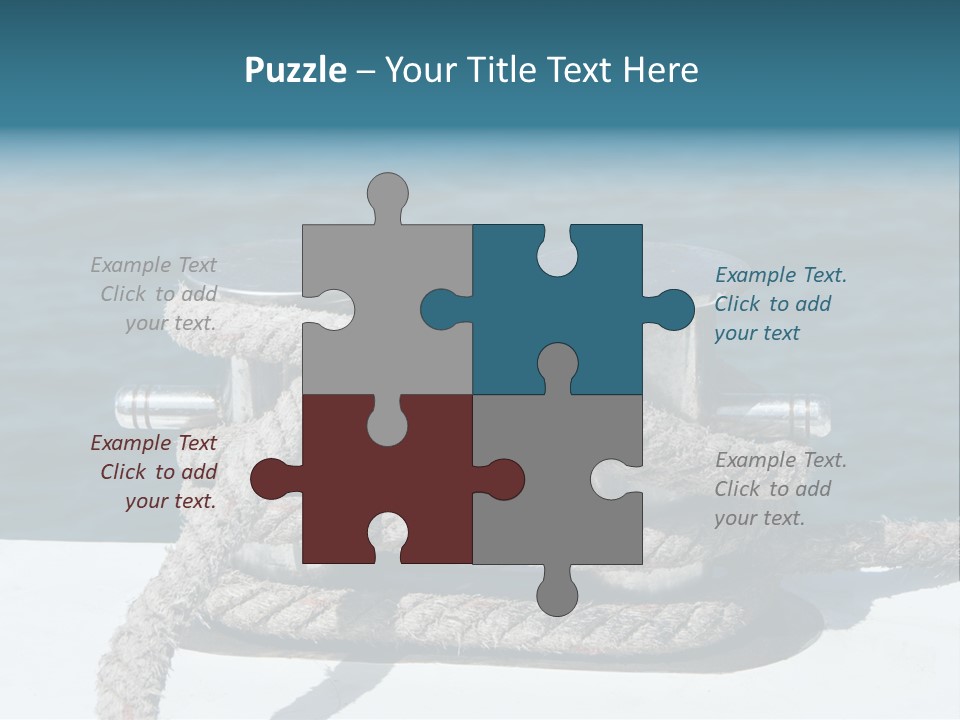 A Rope On The Side Of A Boat In The Water PowerPoint Template