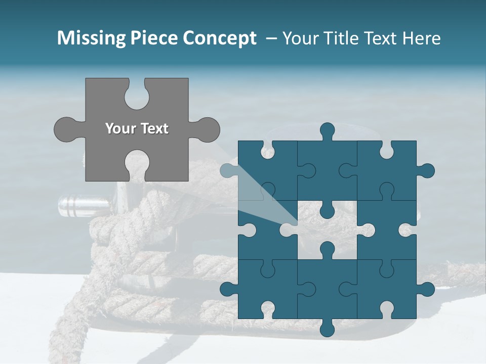 A Rope On The Side Of A Boat In The Water PowerPoint Template