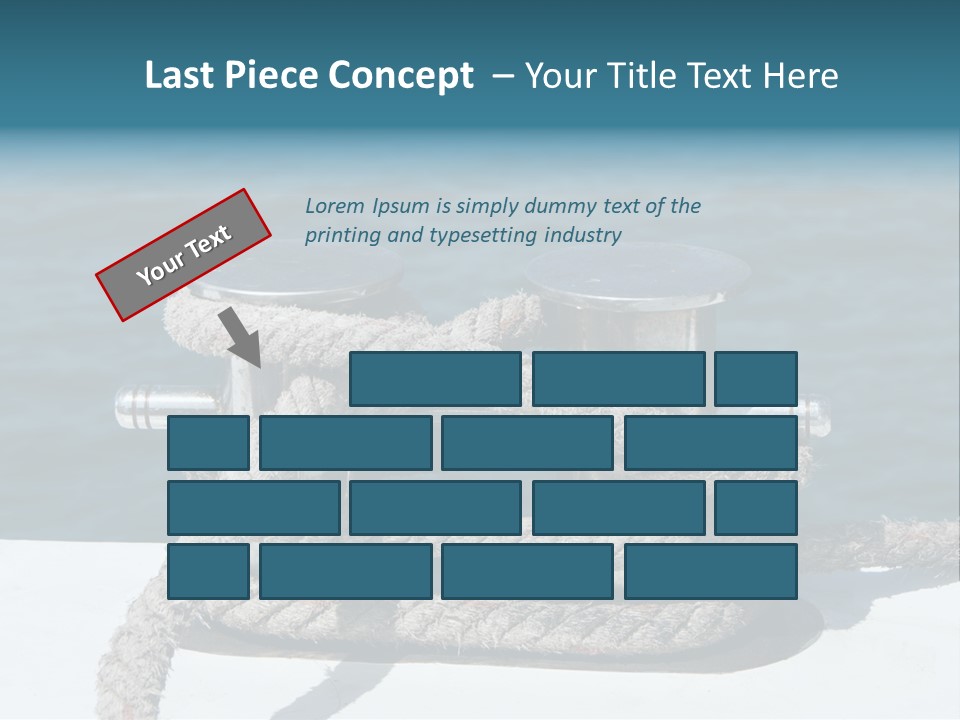 A Rope On The Side Of A Boat In The Water PowerPoint Template