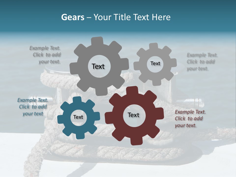 A Rope On The Side Of A Boat In The Water PowerPoint Template