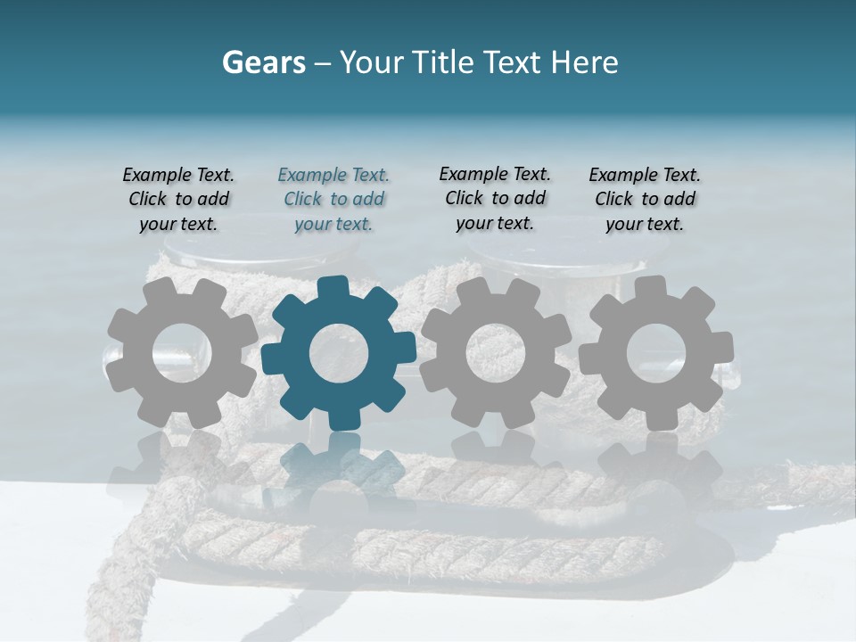A Rope On The Side Of A Boat In The Water PowerPoint Template