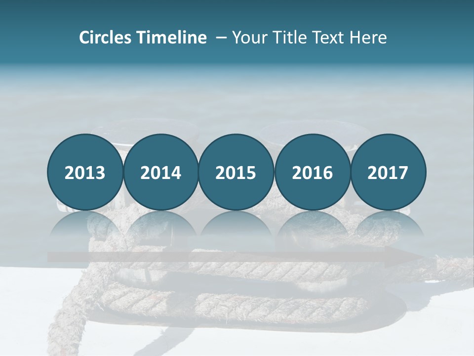 A Rope On The Side Of A Boat In The Water PowerPoint Template