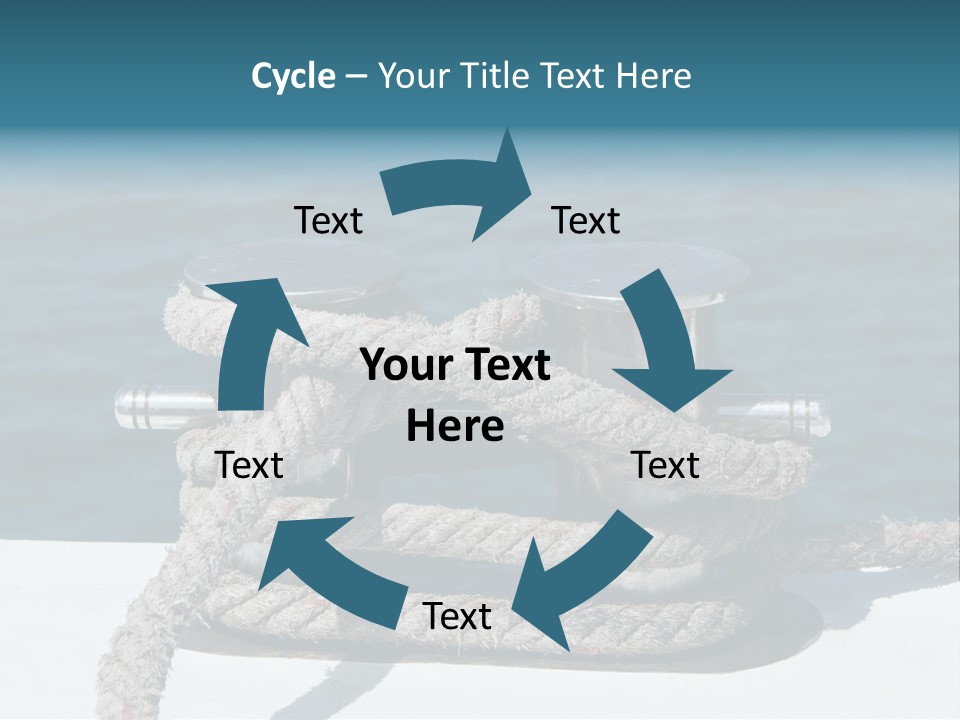 A Rope On The Side Of A Boat In The Water PowerPoint Template