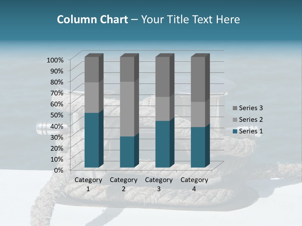 A Rope On The Side Of A Boat In The Water PowerPoint Template