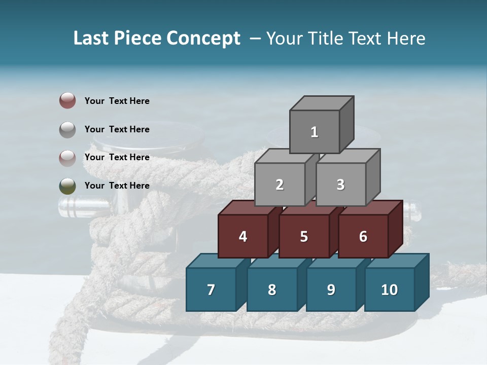 A Rope On The Side Of A Boat In The Water PowerPoint Template